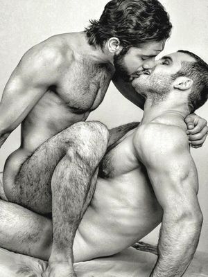 Hairy couple lovers