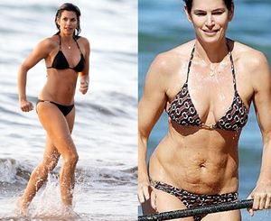 Cindy Crawford’s Stretch Marks in Bikini