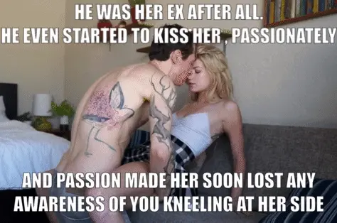 Kissing her ex she hurt you more than fucking him