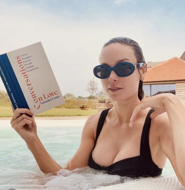 Brie Larson Black Bikini