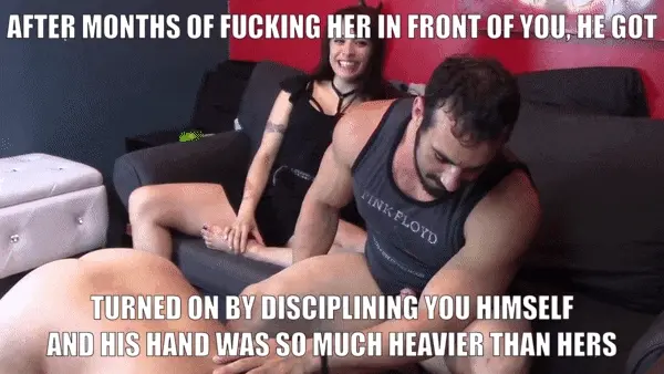 She is too faint hearted to make you fully submit. He's here to gently help