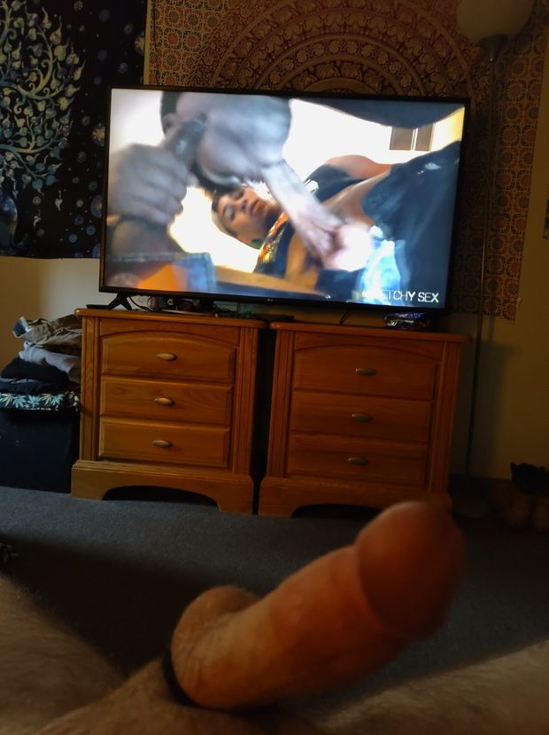 My cock watching porn