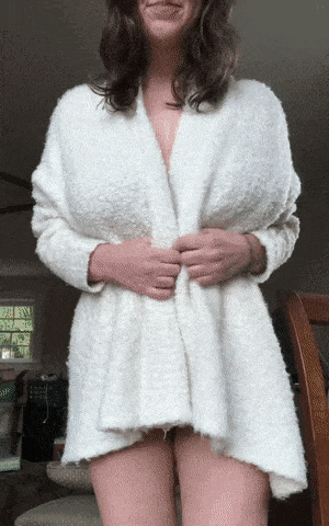 Since my husband is a bit biased, I asked the delivery man if he thought I would have trouble finding other men to fuck me.
