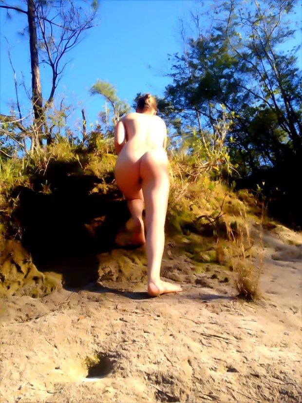 She is EXPOSED and ready to be used . . . outdoors!! Wanna have some fun with her?