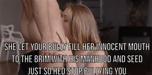 soon her eyes would look up at him as he gives her babies to swallow