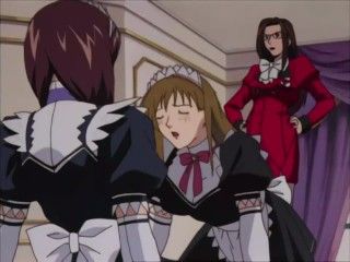 the new maid applies for a job at the mansion, and the yuri drama ends with a double climax