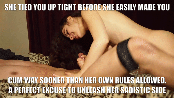 So easy to make you fail. And then punish you with post orgasm torture.