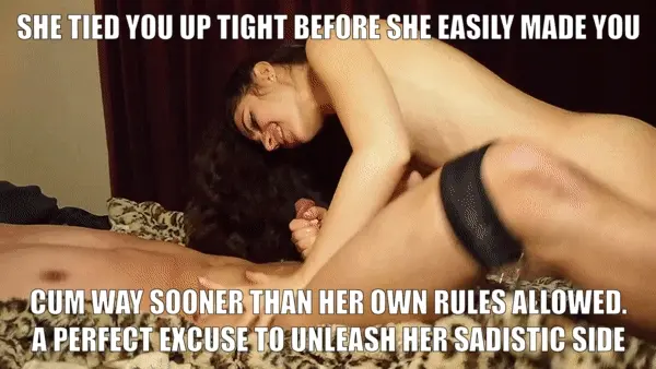 So easy to make you fail. And then punish you with post orgasm torture.