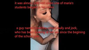 Milf teacher blows bully