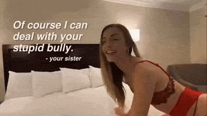 Older sister squirts on bully’s cock