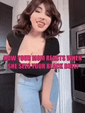 Bimbo mother is a slut for sons black bully