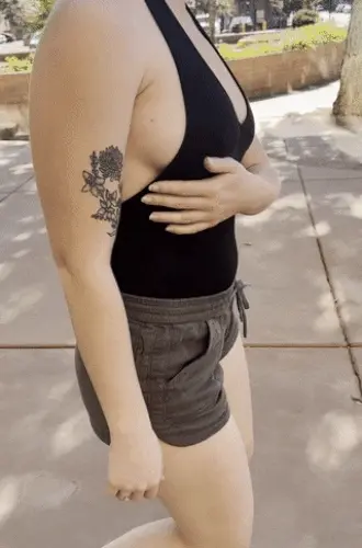 Lilly in bloom public flashing