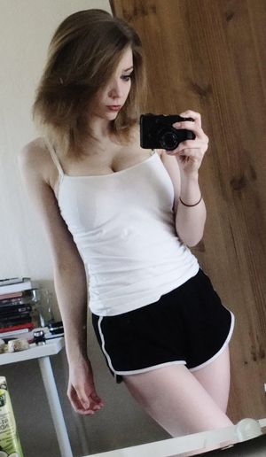 Non-nude selfie