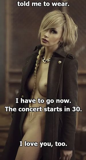 I’m wearing what you told me to wear.