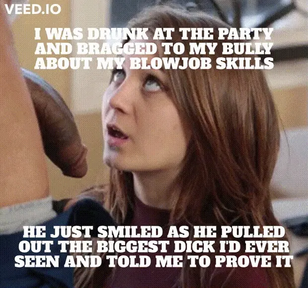 I talked a big game until his dick was in my face...