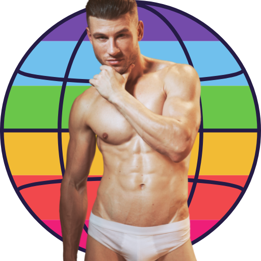 Hot gay man with big bulge