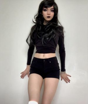 Princess has been hanging out with Wednesday Addams, I think...