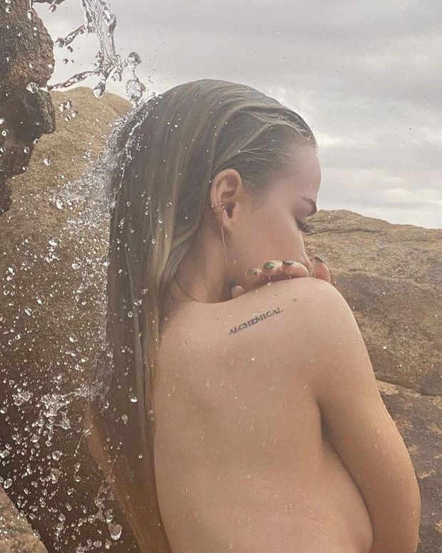 Dove Cameron Topless Shower III