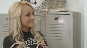 Blond Cheerleader Gets A Facial - Briana Blair
