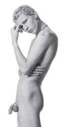 Blonde guy with cockring