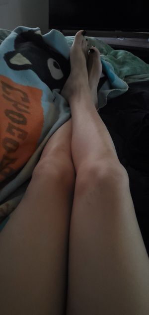 Lady with sexy legs and feet