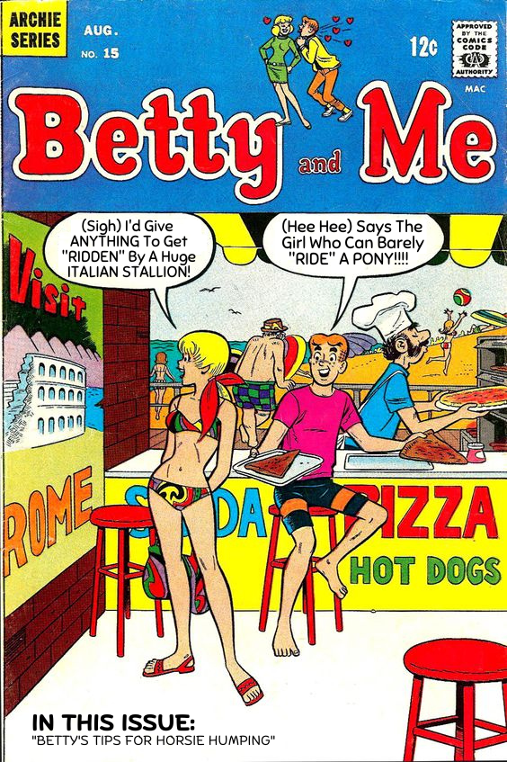 Betty's always horsin' around!