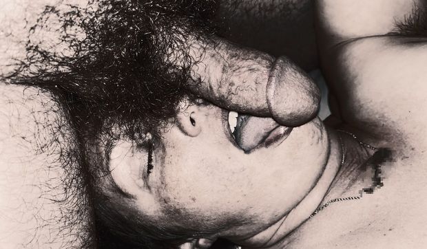 Cock on face