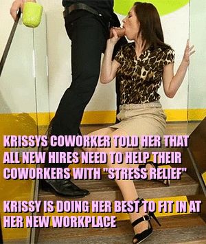 Her coworkers are always so cocky when you meet them at company parties that Krissy brought you to, how does she work with these jerks?