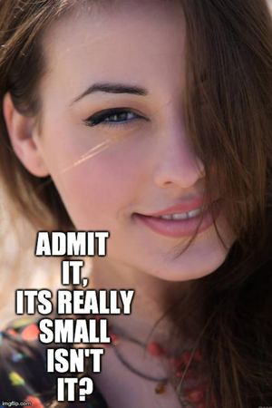 "No, I promise, it's just shy..."