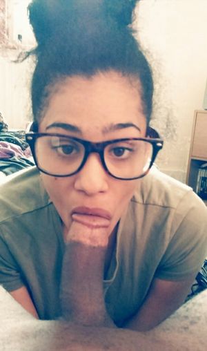 Nerdy blowjob