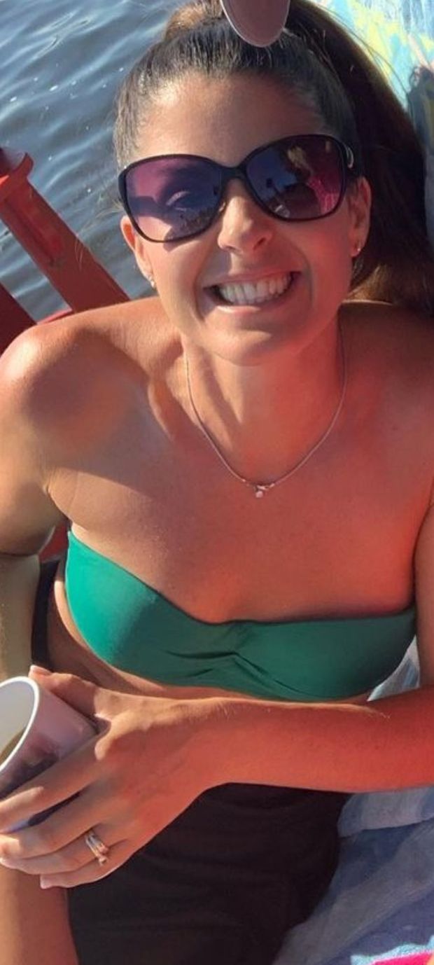 Keri green top smile