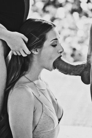 Blowjob black and grey