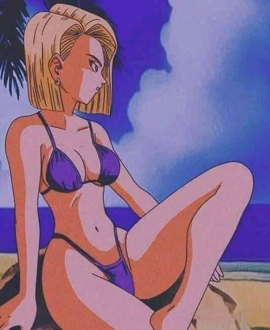 Android 18 in a bikini