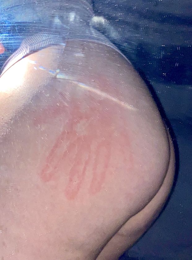 White ass Spanking