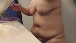 Soft tits and belly of mature bbw