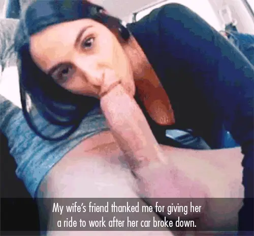Giving a ride to my wife's friend