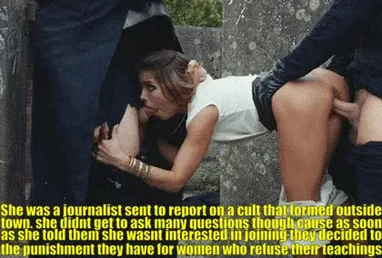 the cameraman was too scared to help her but at least he got it all on live news so that the public knows what a menace the cult is!