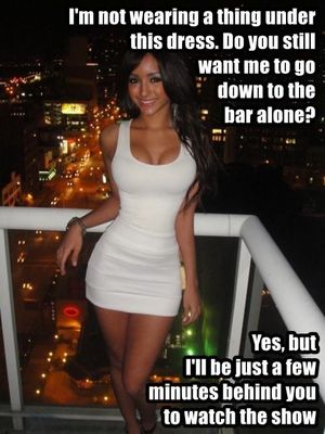 I always wear panties tho.. so I can give them and "accidental " glimpse