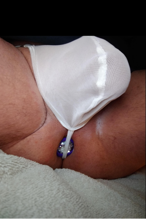 now that's a plugged hole and a hard cock