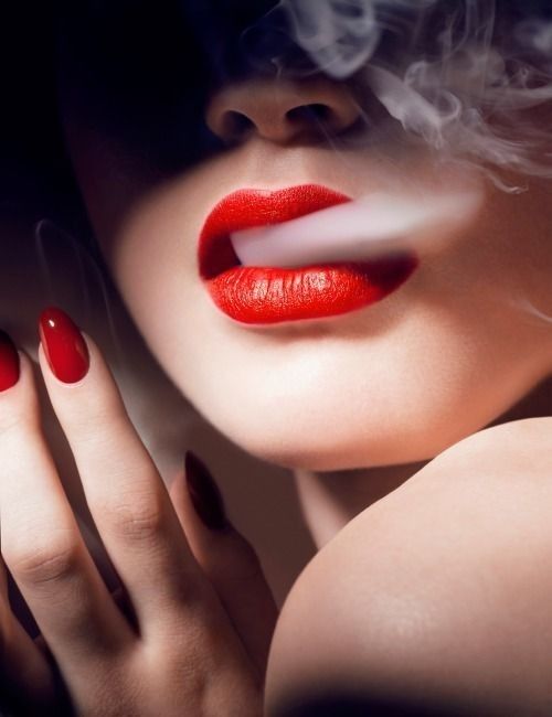 Princess has a smoking hot mouth