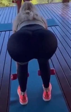 Carol bent over exercises