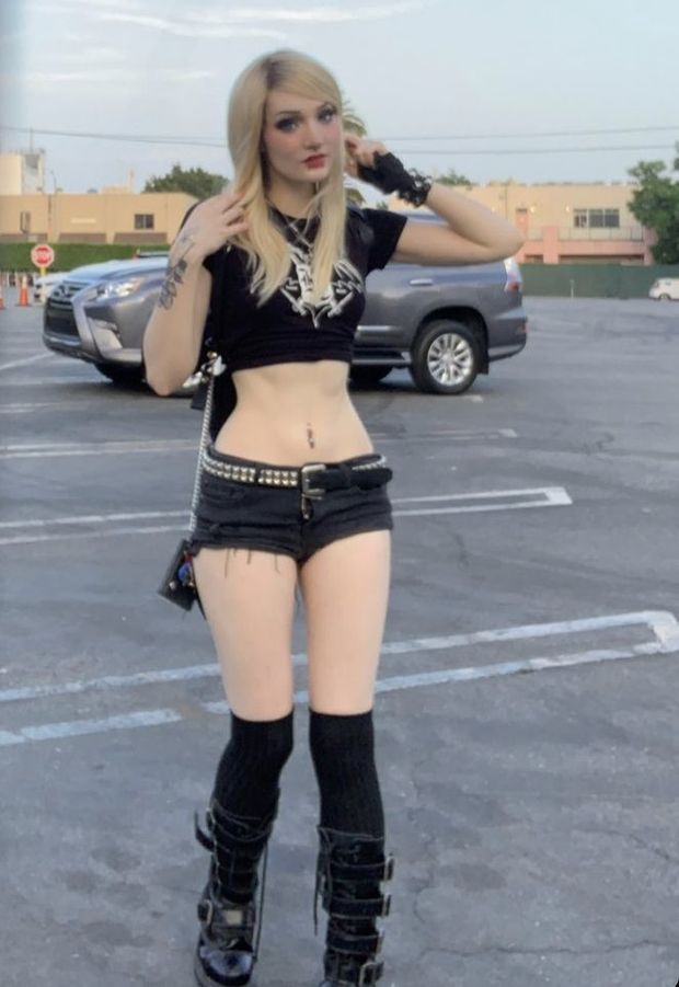 Pale blonde beauty Anie Joy