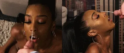 Woman gets huge cumload