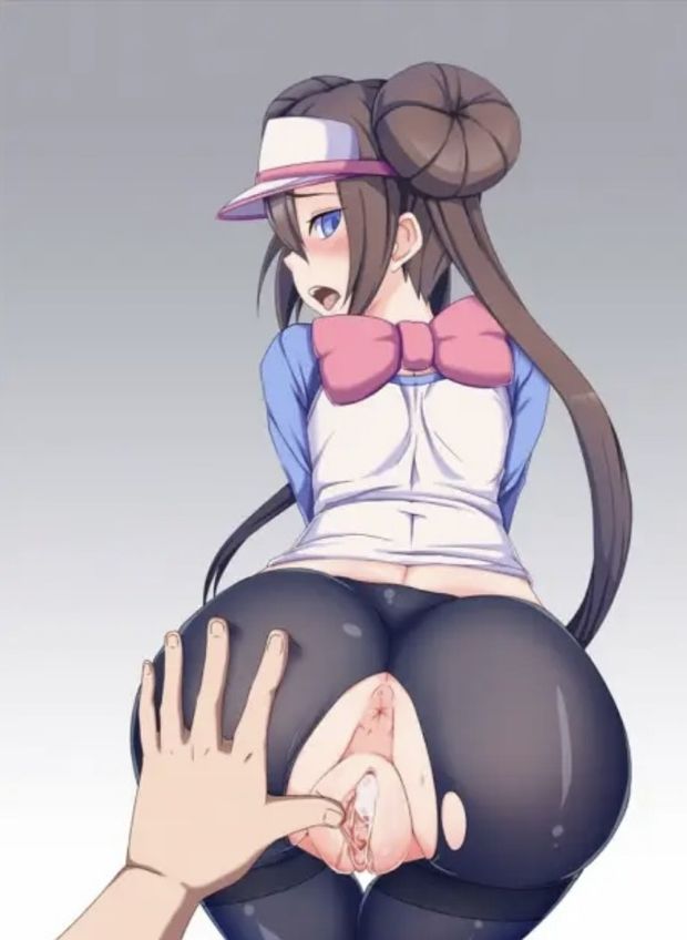 Pokegirl blushes and cums for being fingered