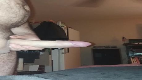 8 thick inches of dick squirting cum