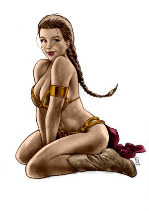 Slave Leia sketch