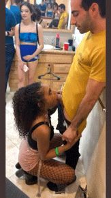 Her friends love to watch her sucking dick