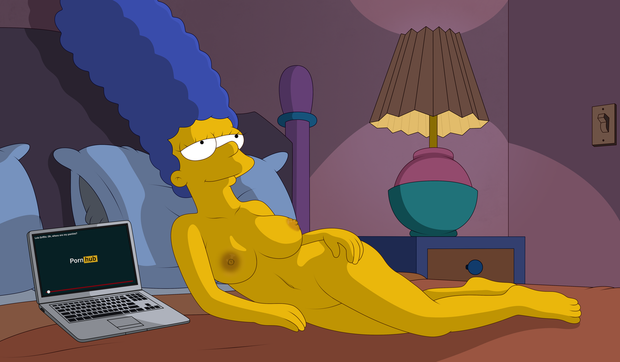 Sexy and nude Marge Simpson from The Simpsons - Cartoon Porn