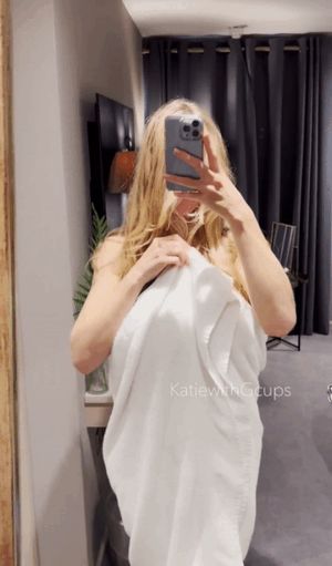 Towel Drop Tittie Reveal