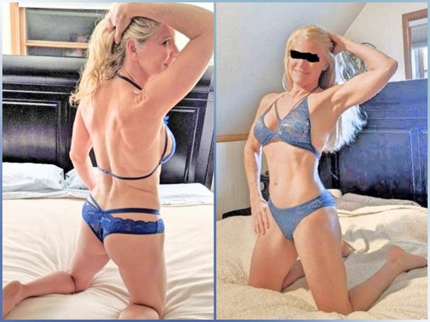 Her Neighbor is obsessed with pictures of Kayla, an adult friend of his wife